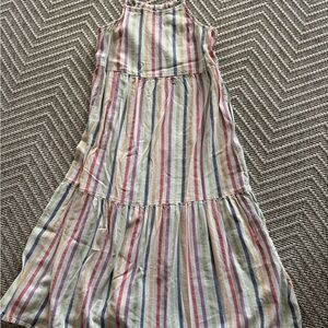 Old Navy L( 10-12 girls' )Multicolor Stripe Sleeveless Summer Dress